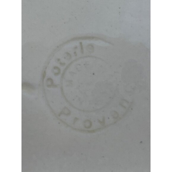 Poterie Provence Hand-Painted Ceramic Serving Platter Floral‎ Blue Border - Picture 5 of 8